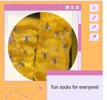 Load image into Gallery viewer, JUNKY CRAZY BEJEWELED SOCKS