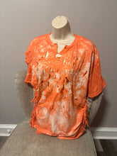 Load image into Gallery viewer, Peach Distressed T-shirt